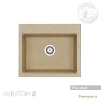 Мойка кухонная АКВАТОН Делия 60, песочный