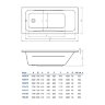 Ванна акриловая Koller Pool Edge 170х70 Прямоугольная, белая Ванна акриловая Koller Pool Edge 170х70 Прямоугольная, белая