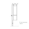 Шкаф-колонна подвесная АКВАТОН Инфинити правая
