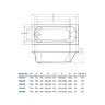 Ванна акриловая Koller Pool Round Arc 140х70 Прямоугольная, белая Ванна акриловая Koller Pool Round Arc 140х70 Прямоугольная, белая